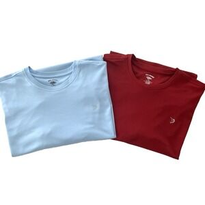 Reel Legends Men's T-Shirts XXL Red & Blue‎ Set Of 2 UPF 50+ Heavier Weight